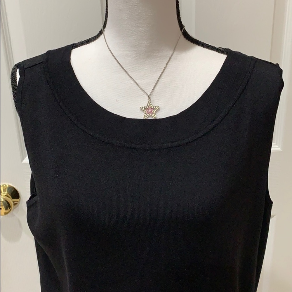 CLEARANCE Dressbarn black knit tank size 18/20